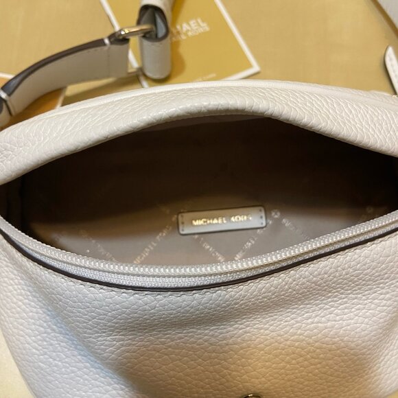 MICHAEL KORS Slater Belt Bag – Optic White Pebbled Leather - NWT - Picture 4 of 6